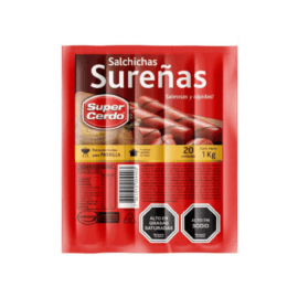 Salchicha sureña super cerdo 1kg